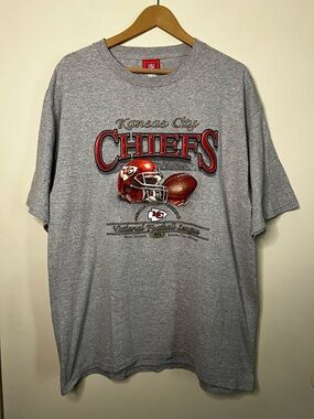 Vintage 90s Y2K NFL Kansas City Missouri Chiefs West Division T Shirt XL